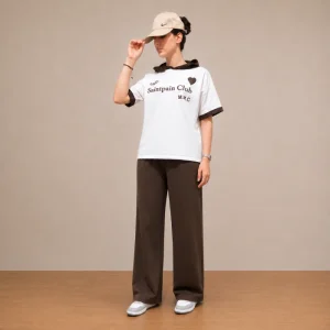 ست تیشرت کلاهدار و شلوار زنانه Saintpain Club در 6 رنگ