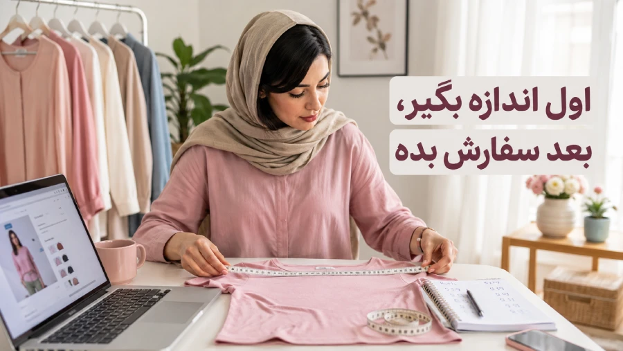 اندازهگیری بدن و لباس مرجع پیش از خرید اینترنتی لباس