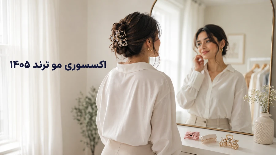 اکسسوری مو ترند ۱۴۰۵؛ از گیره‌های بزرگ تا پاپیون‌های فانتزی | رینبو شاپ