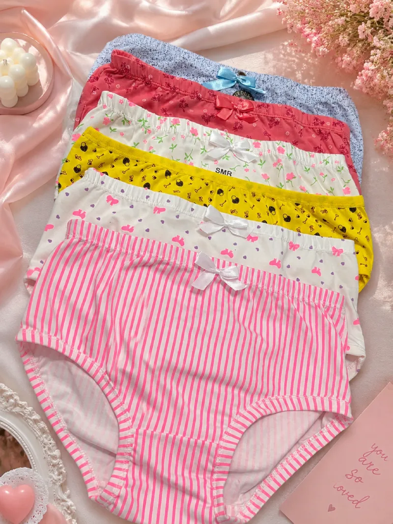 شورت زنانه نخ پنبه ضد حساسیت طرح‌دار سایز 2XL | رینبو شاپ