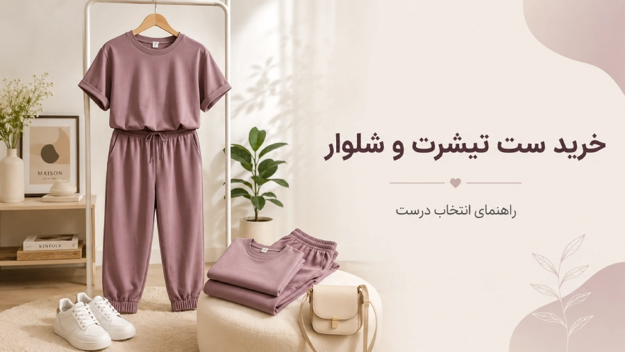 راهنمای خرید ست تیشرت و شلوار زنانه؛ چطور مدل مناسب را انتخاب کنیم؟ | رینبو شاپ
