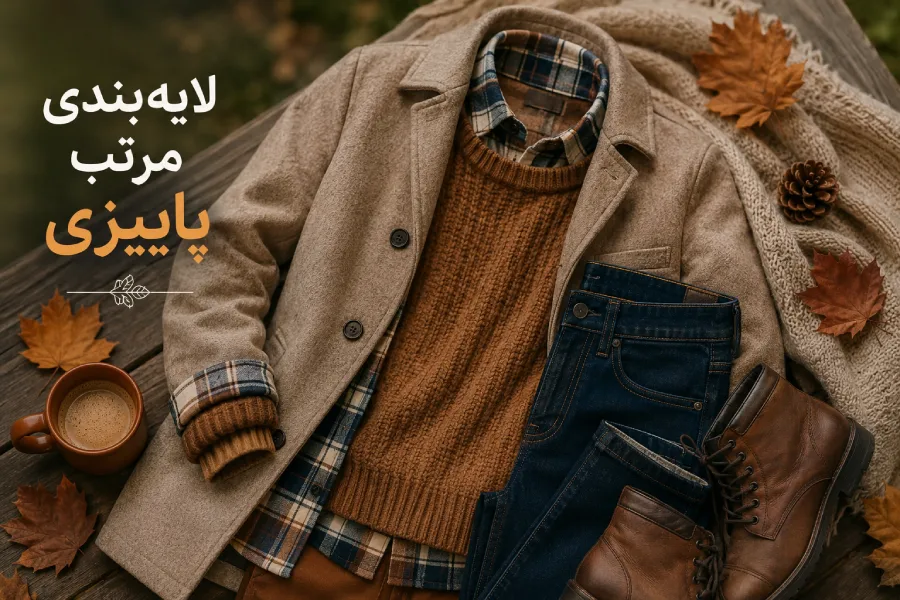 لایه‌بندی لباس برای پاییز ۱۴۰۵؛ بدون حجیم و شلوغ شدن استایل | رینبو شاپ